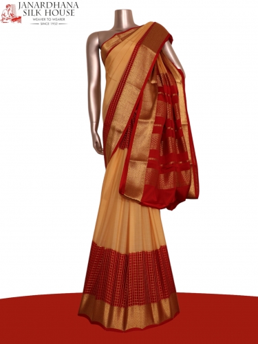 Pure Mysore Crepe Silk Saree